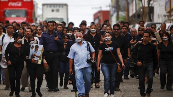 gregorio jimenez protestas asesinato Periodistas asesinados en México por la relación “perversa” de editores y el poder