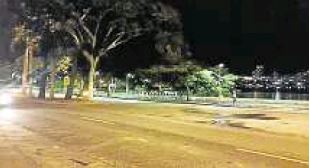 calle parque noche