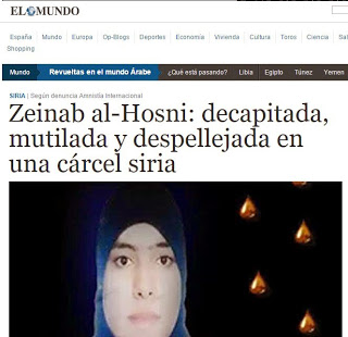 Zeinab en una carcel Siria