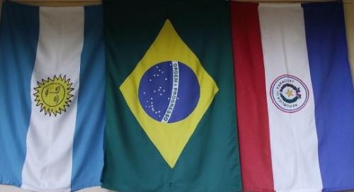  banderas de argentina brasil y paraguay