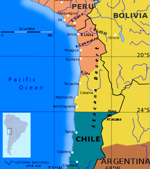  bolivia chile mapa