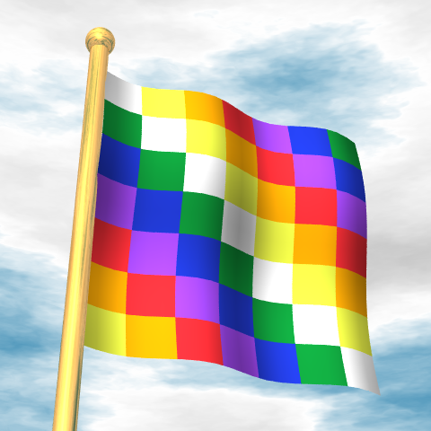 bolivia bandera wipala bolivia bandera wipala
