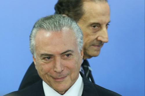 Michel Temer e Paulo Skaf, presidente da Fiesp: a crise está longe de acabar crisis projeto