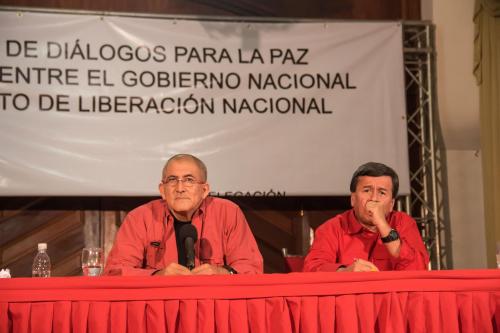 Delegados del ELN. Foto: ALBA TV dialogos colombia