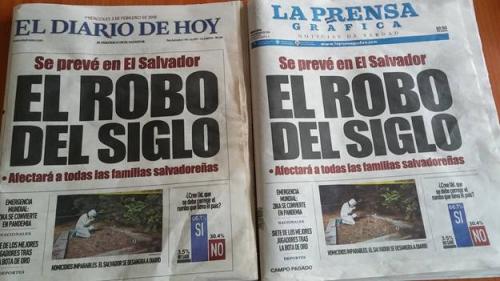  el salvador portadas periodicos