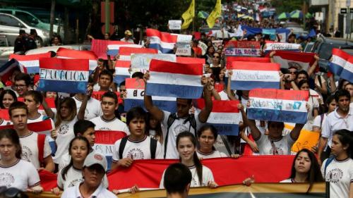  estudiantes paraguay protesta