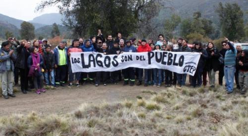  lagos agua pueblo manifestacion