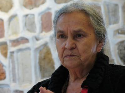 Austrabertha Flores, madre de Berta Cáceres, exige que se investiguen a los mandantes intelectuales. Foto: G. Trucchi | Rel UITA mama bertha