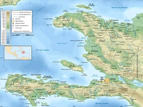  mapa fisico haiti