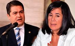 El presidente Hernández y la diputada, Gabriela Núñez, directora de la DEI presidente y gabriela nunez