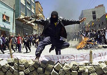 protesta bolivia 2003