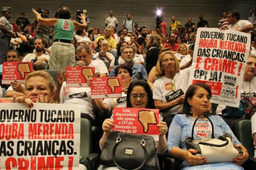 Apesar dos protestos, o governo Alckmim barrou uma CPI    Foto: Alexandre Maretti/Futura Press//Estadão Conteúdo  protestas alckmin
