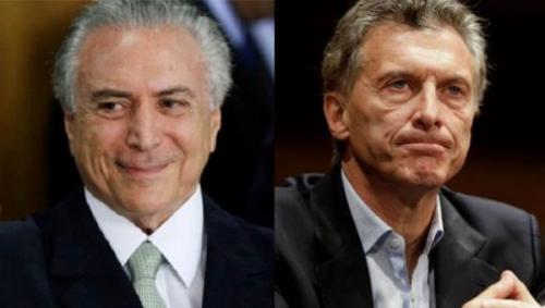  temer y macri telesur